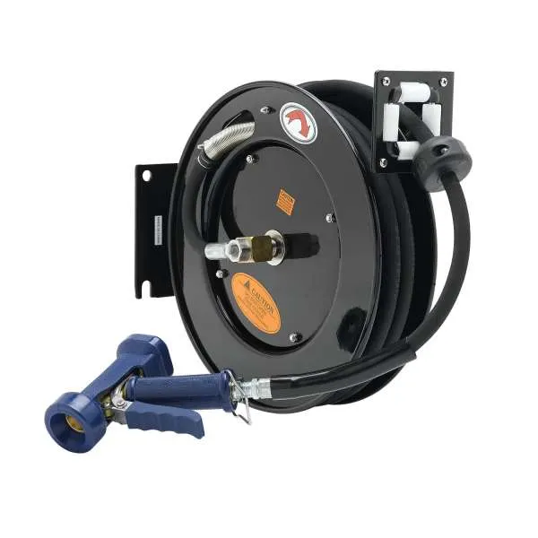 T&S Brass 5HR-222-12 Equip Hose Reel System, Open, Powder Coated Steel