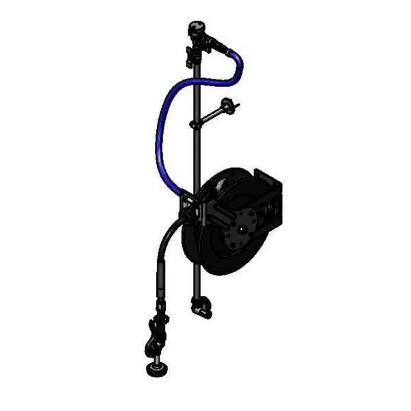 T&S Brass 5HR-232-01XE2 Equip Hose Reel Assembly, Open, Single Temperature