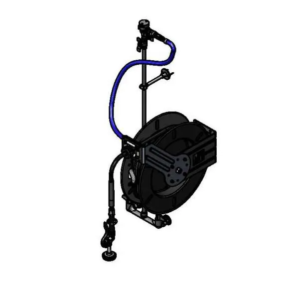 T&S Brass 5HR-242-01XE1 Equip Hose Reel Assembly, Open, Dual Temperature