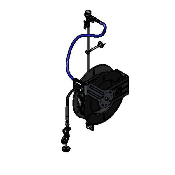 T&S Brass 5HR-242-01XE2 Equip Hose Reel Assembly, Open, Single Temperature