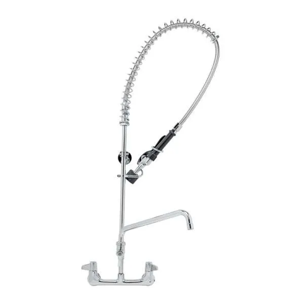 T&S Brass 5PR-8W14-C Equip Pre-Rinse Unit, 8" Wall Mount Low Flow Pre-Rinse Unit