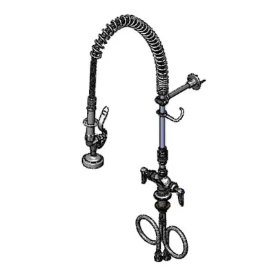 T&S Brass B-0113-079X-V-B Easyinstall Pre-Rinse Unit, Spring Action
