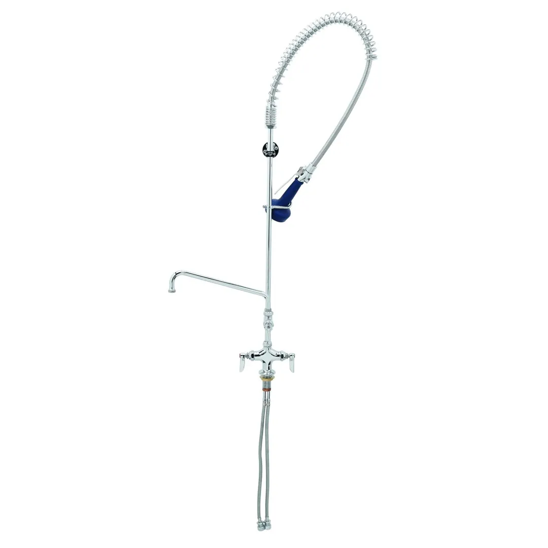 T&S Brass B-0113-A08-08 Easyinstall Pre-Rinse Unit, Deck Mount Mixing Faucet