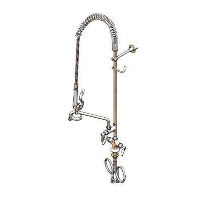 T&S Brass B-0113-ADF06-B Easyinstall Pre-Rinse Unit, Single Hole Base
