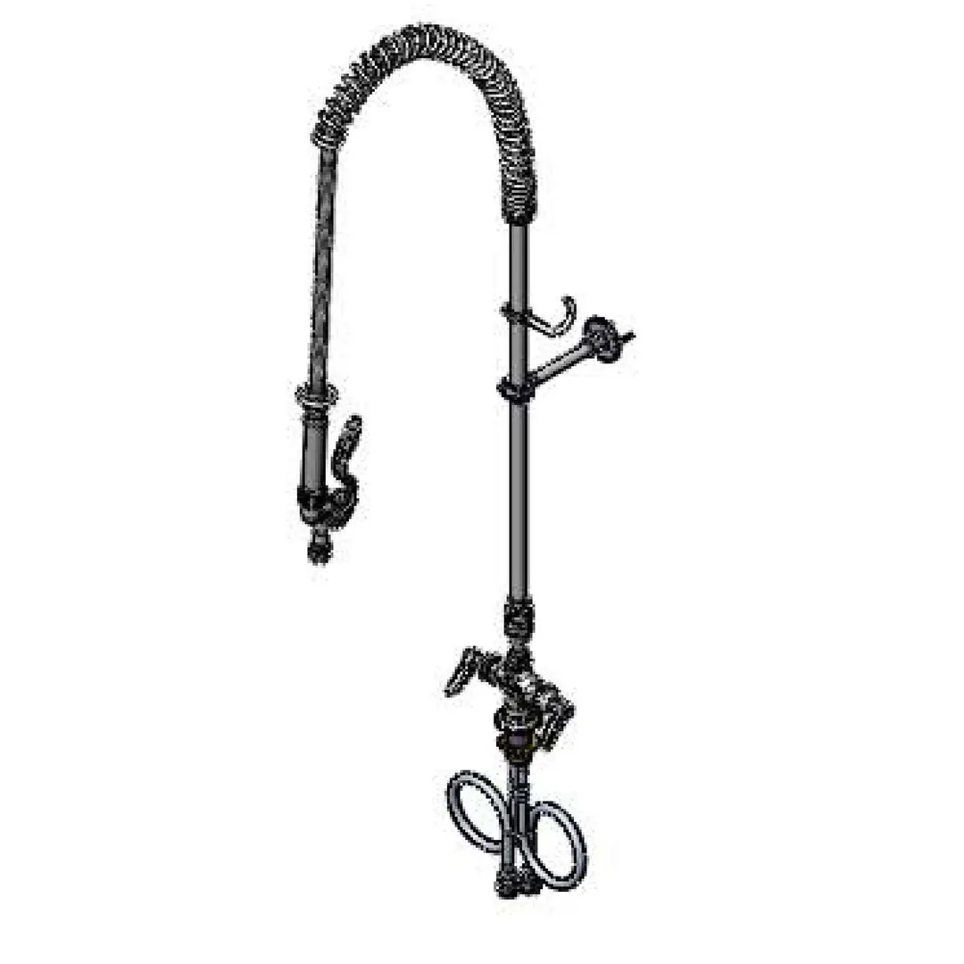 T&S Brass B-0113-CR-BVB-A Glass Filler, Vertical Single-Deck Mount