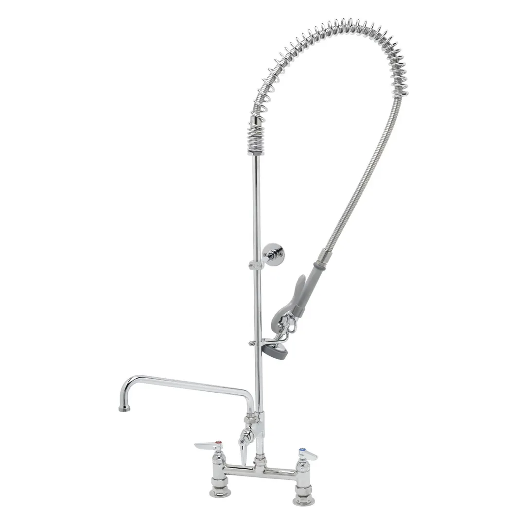 T&S Brass B-0123-ADF12-B Easyinstall Pre-Rinse Unit, Deck Mount Base