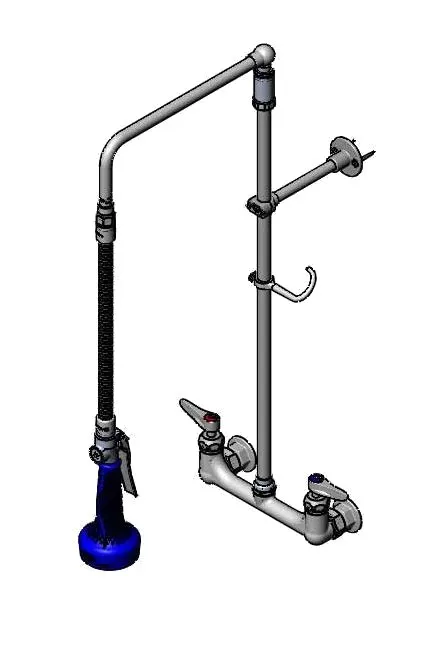 T&S Brass B-0131-CR-B08C Easyinstall Pre-Rinse Unit