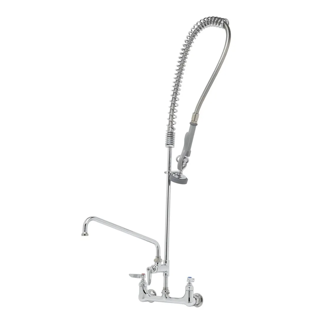 T&S Brass B-0133-A12-CCB Easyinstall Pre-Rinse Unit, Spring Action, Wall Mount