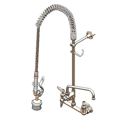 T&S Brass B-0133-ADF16-BR Easyinstall Pre-Rinse Unit