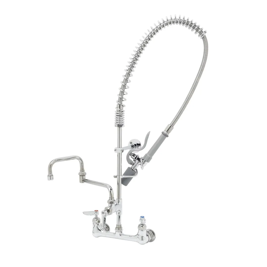 T&S Brass B-0154-CR-C Pre-Rinse Unit, 8" Wall Mount