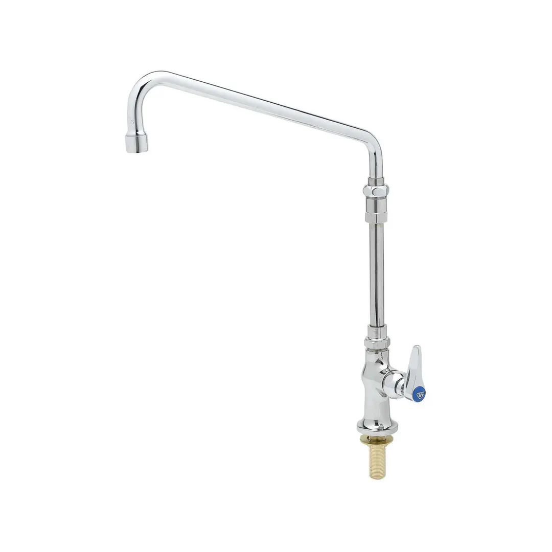 T&S Brass B-0206-02-CR Pantry Faucet, Deck Mount, Single Hole Base