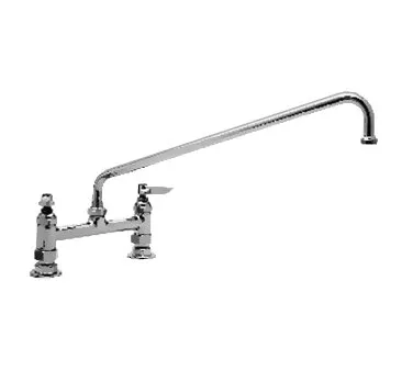 T&S Brass B-0222-M Mixing Faucet, Deck Mount, 6" Swing Nozzle