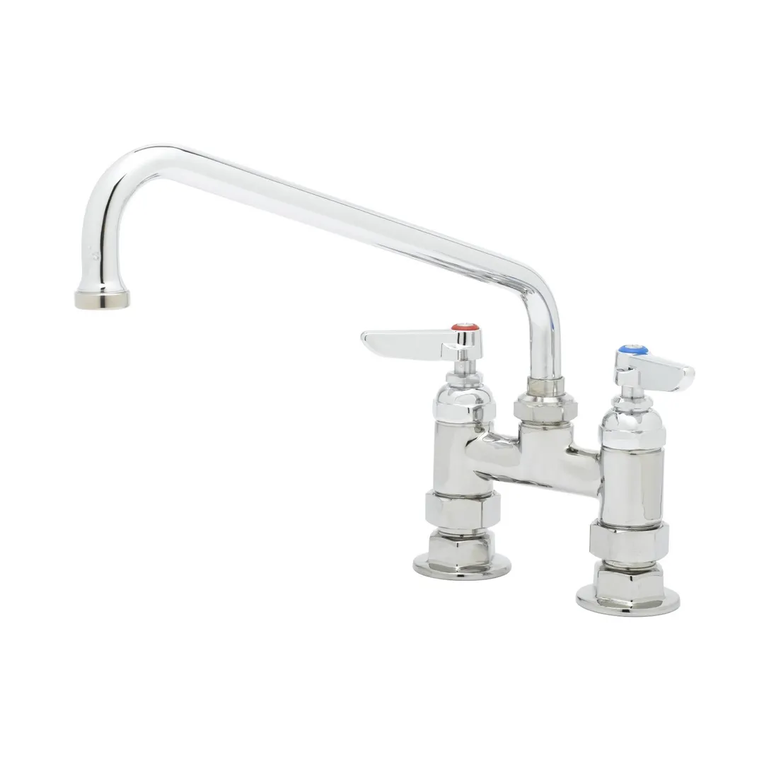 T&S Brass B-0226 Mixing Faucet, Deck Mount, 10" Swing Nozzle