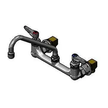T&S Brass B-0230-166X-CRK Pantry Mixing Faucet, Double, Wall Mount