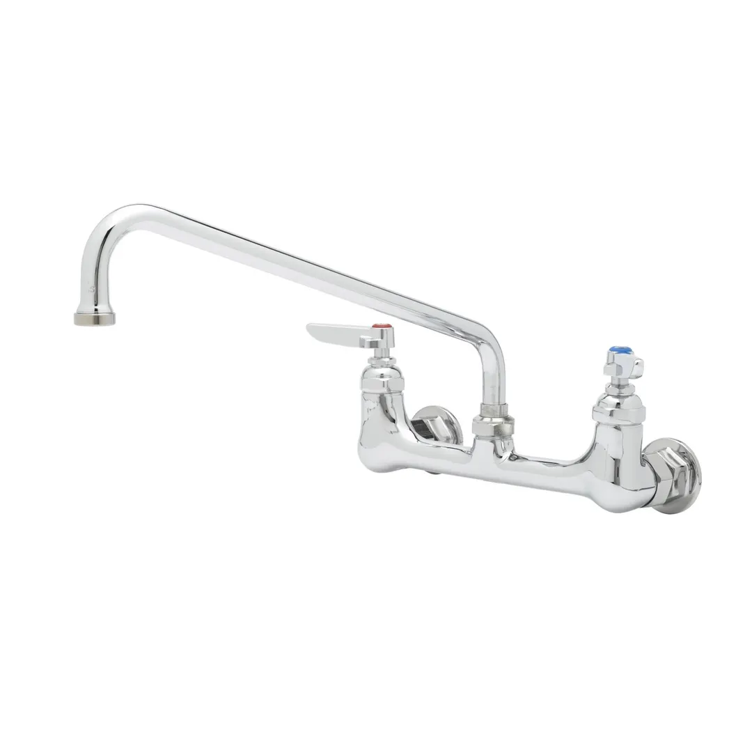 T&S Brass B-0230-EE-061X Faucet, 10" Swing Nozzle, 8" Wall Mount, (061X)