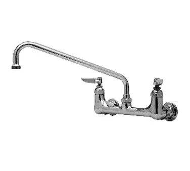T&S Brass B-0231-CCM Sink Mixing Faucet, 12" Swing Nozzle, Wall Mounted