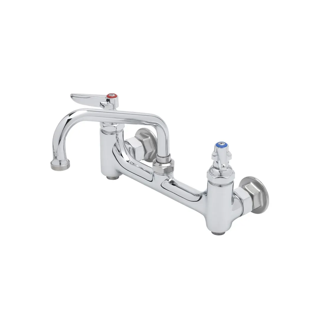 T&S Brass B-0232-BST Sink Mixing Faucet, 6" Swing Nozzle, Wall Mounted