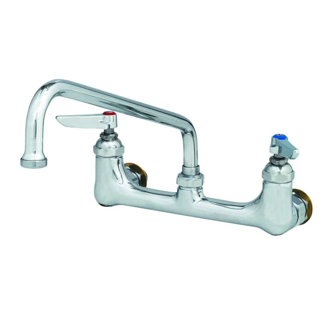 T&S Brass B-0232-CC Sink Mixing Faucet, 6" Swing Nozzle, Wall Mounted