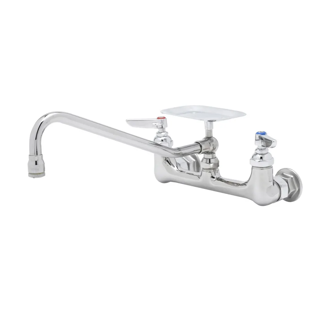 T&S Brass B-0233-02 Mixing Faucet, Wall Mounted, 8" Adjustable Centers