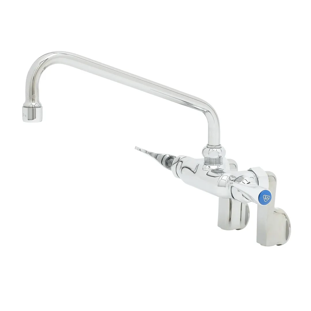 T&S Brass B-0235-61X-CREK Double Pantry Faucet, Splash/Wall Mount