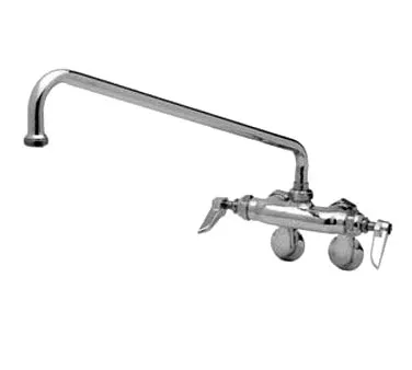 T&S Brass B-0236-M Sink Mixing Faucet, 12" Swing Nozzle ,Wall Mounted