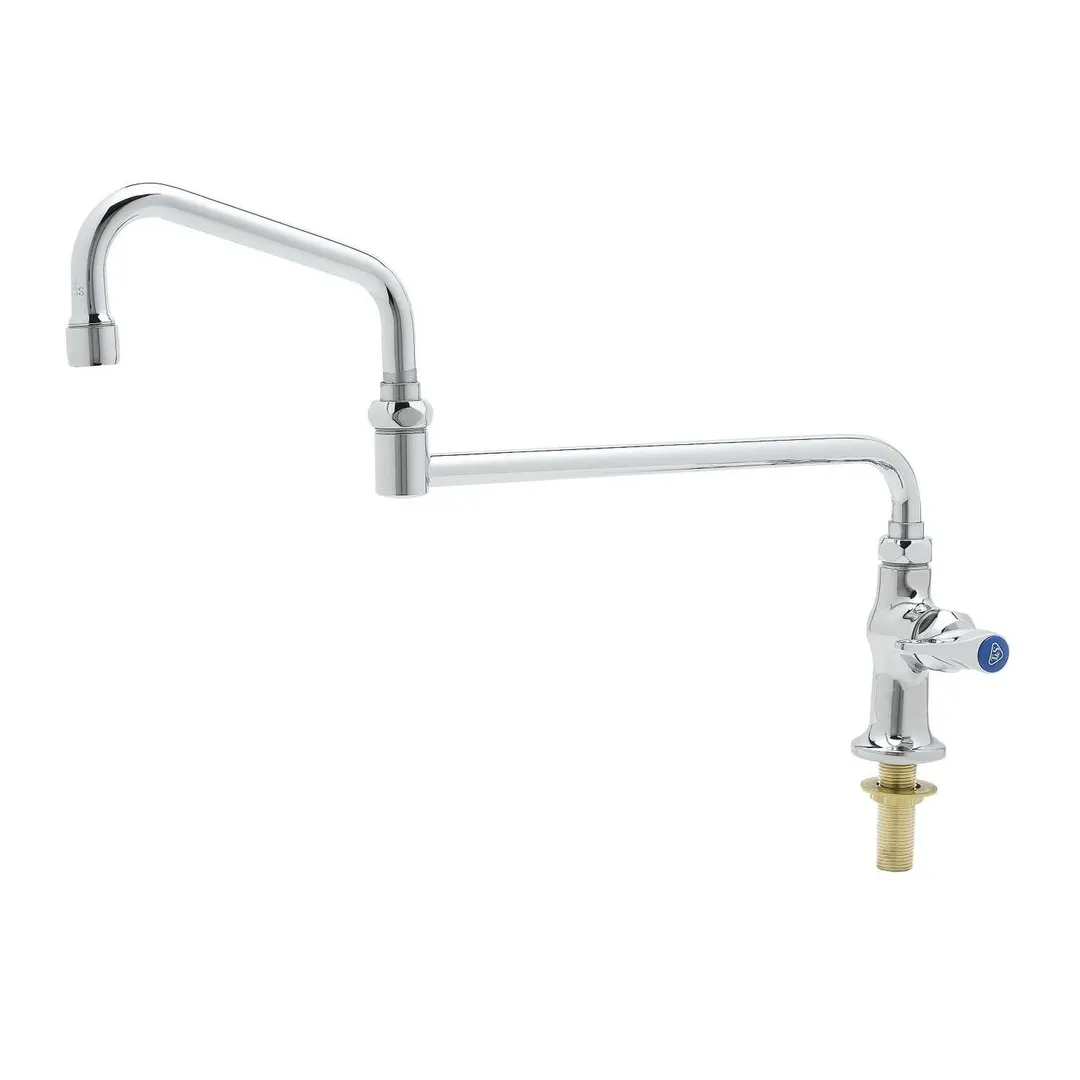 T&S Brass B-0255-18DJX-CR Single Pantry Faucet, Deck Mount, Single Hole