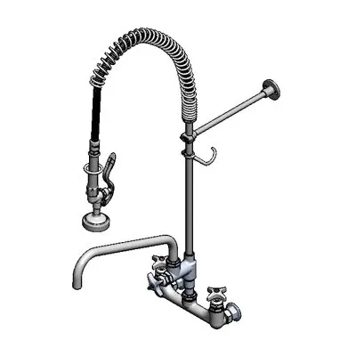 T&S Brass B-0279 Big-Flo Mixing Faucet, Add-On-Faucet, 14" End Swing Nozzle