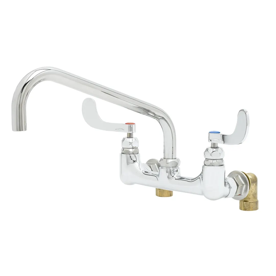 T&S Brass B-0290-04 Big-Flo Mixing Faucet, Wall Mount, 8" Adjustable Centers