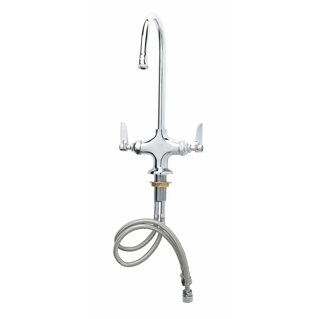 T&S Brass B-0300-M Double Pantry Faucet, Deck Mount