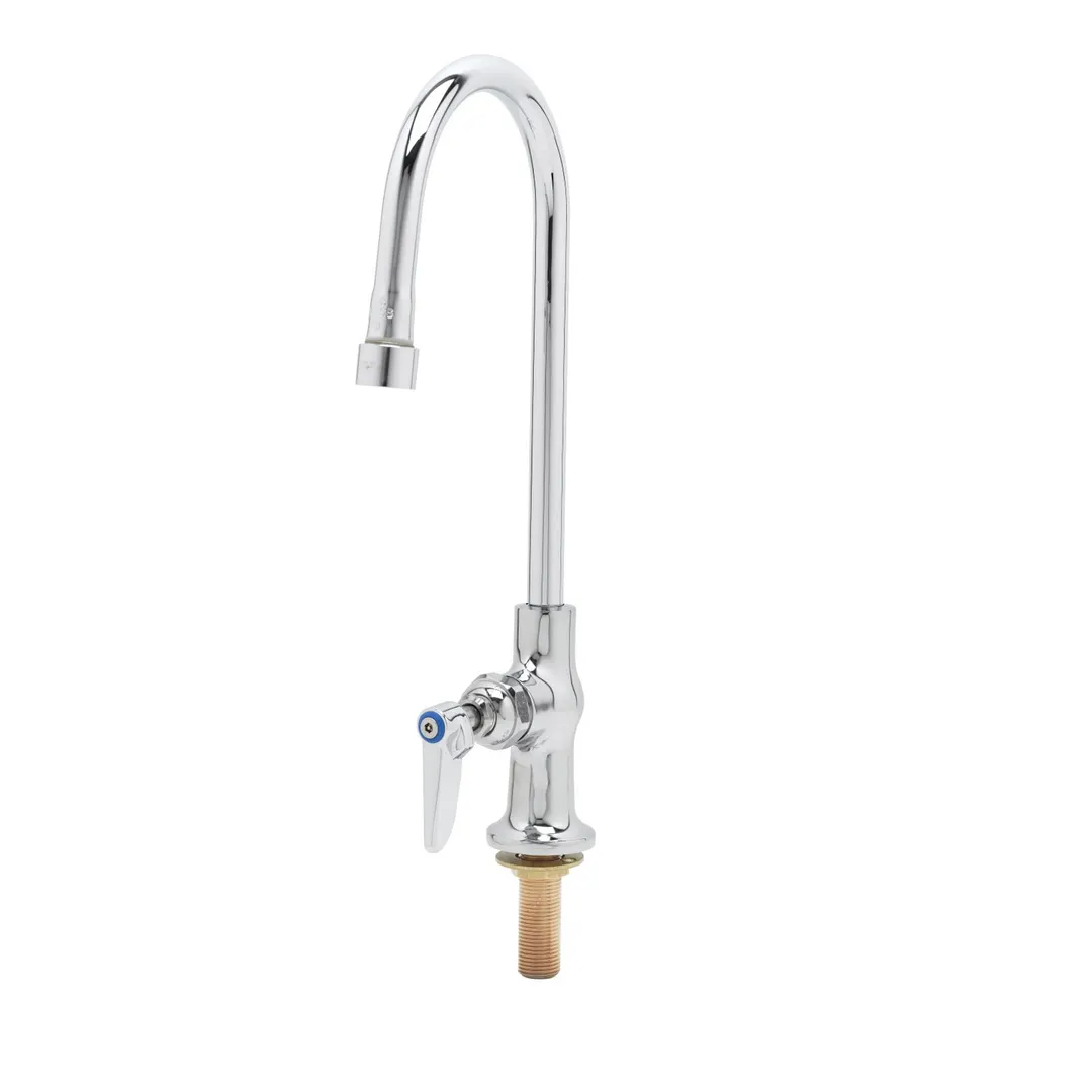 T&S Brass B-0304 Pantry Faucet, Single, Deck Mount, Swivel Gooseneck (135X)