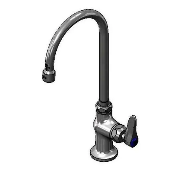 T&S Brass B-0305-CR-TL Pantry Faucet, Deck Mount, Single Hole Base