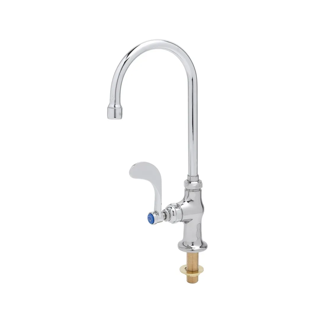T&S Brass B-0308-04 Pantry Faucet, Single, Deck Mount, Swivel Gooseneck