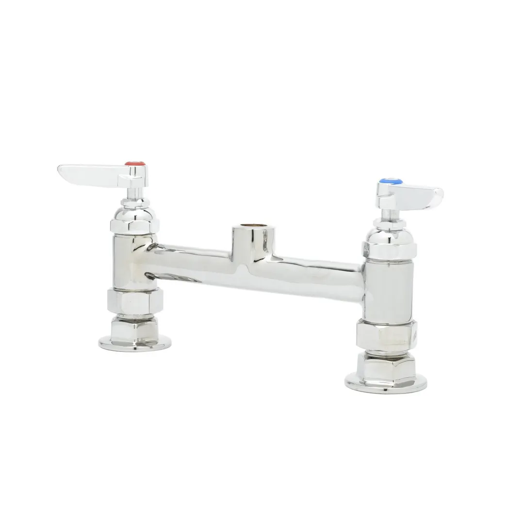 T&S Brass B-0320-LN Faucet, Deck-Mounted, 8" Centers, Rigid Base Only