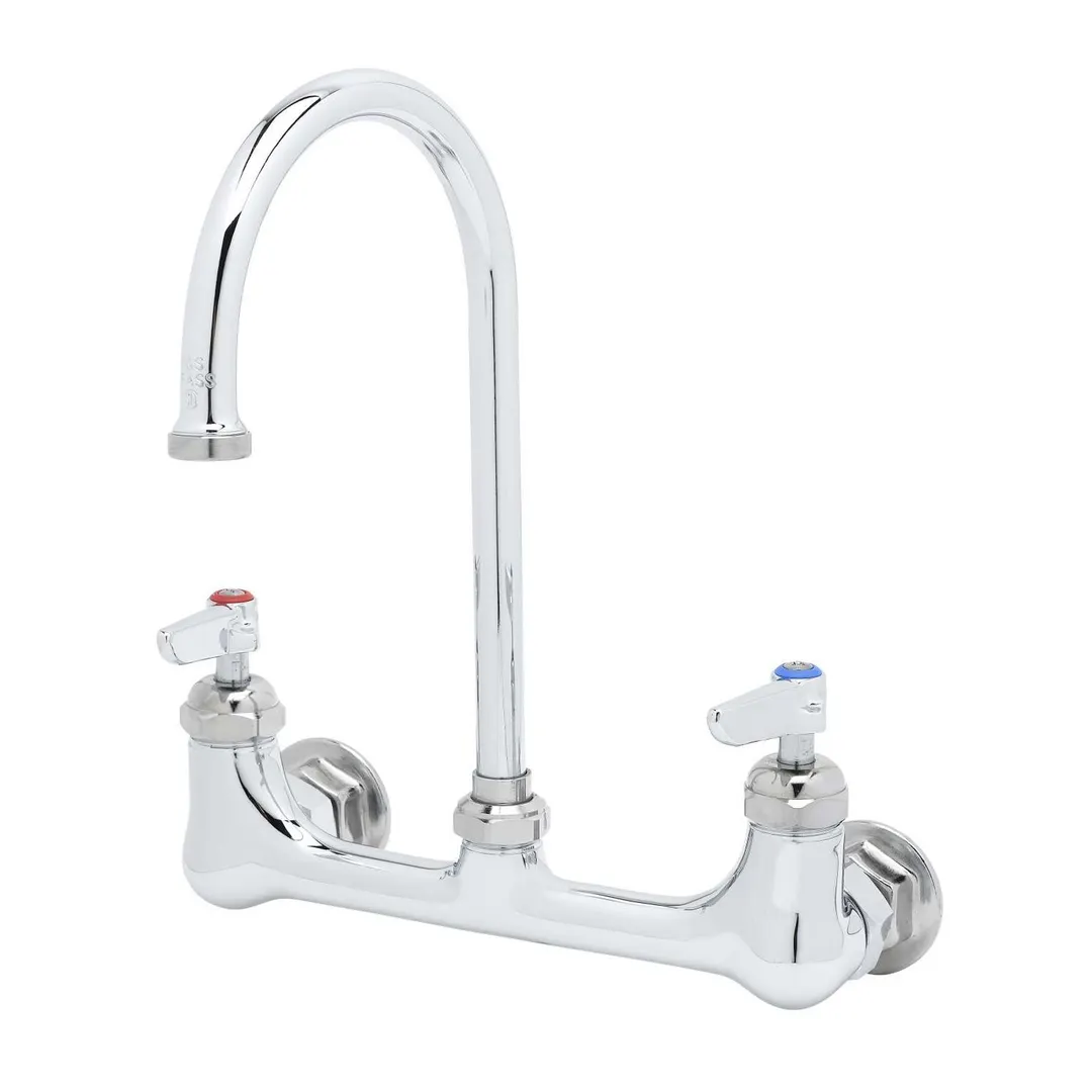 T&S Brass B-0331 Faucet, Wall Mount, 8" Adjustable Centers