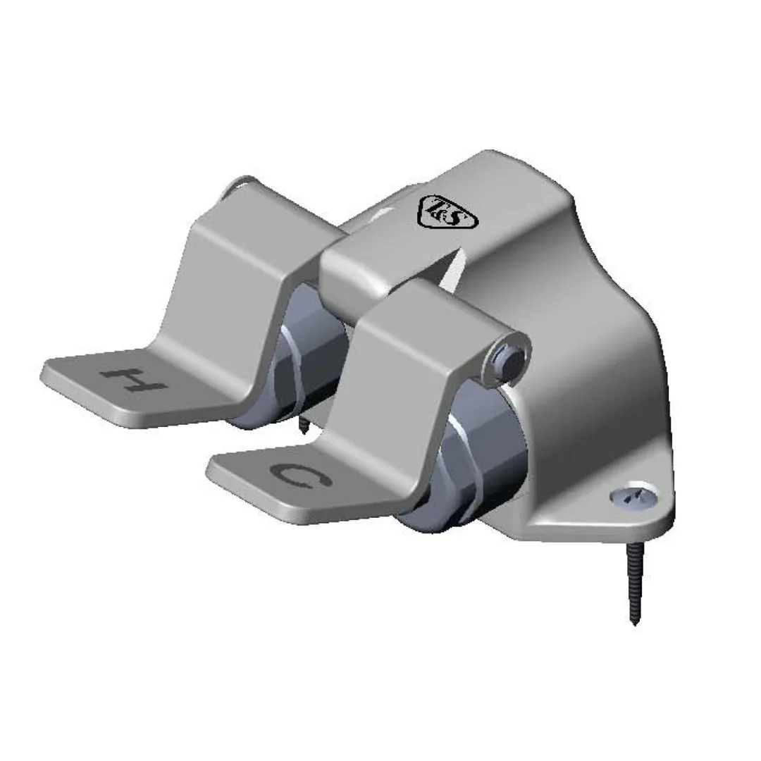 T&S Brass B-0502-SL Pedal Valve, Double, Floor Mounted, Inlets On 2-1/2" Centers