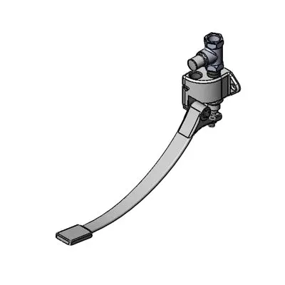 T&S Brass B-0508-LKS Pedal Valve, Double, Wall Mounted