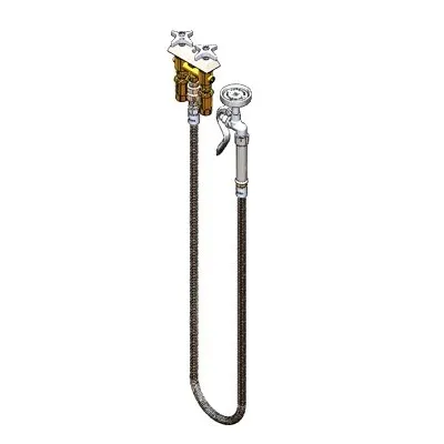 T&S Brass B-0519 Mixing Faucet, Concealed, Deck/Wall Mount, 3" Centers