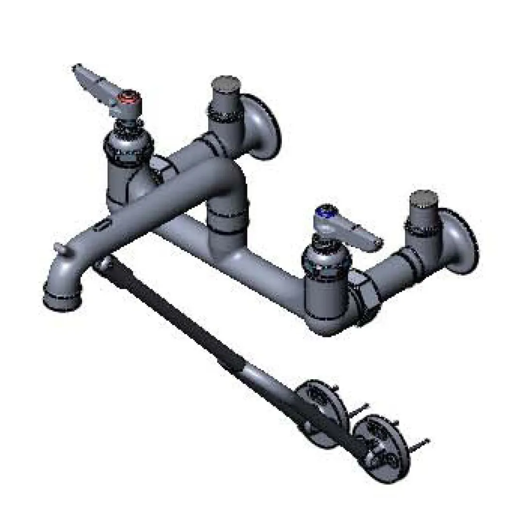 T&S Brass B-0651-POL Service Sink Faucet, 8" Centers