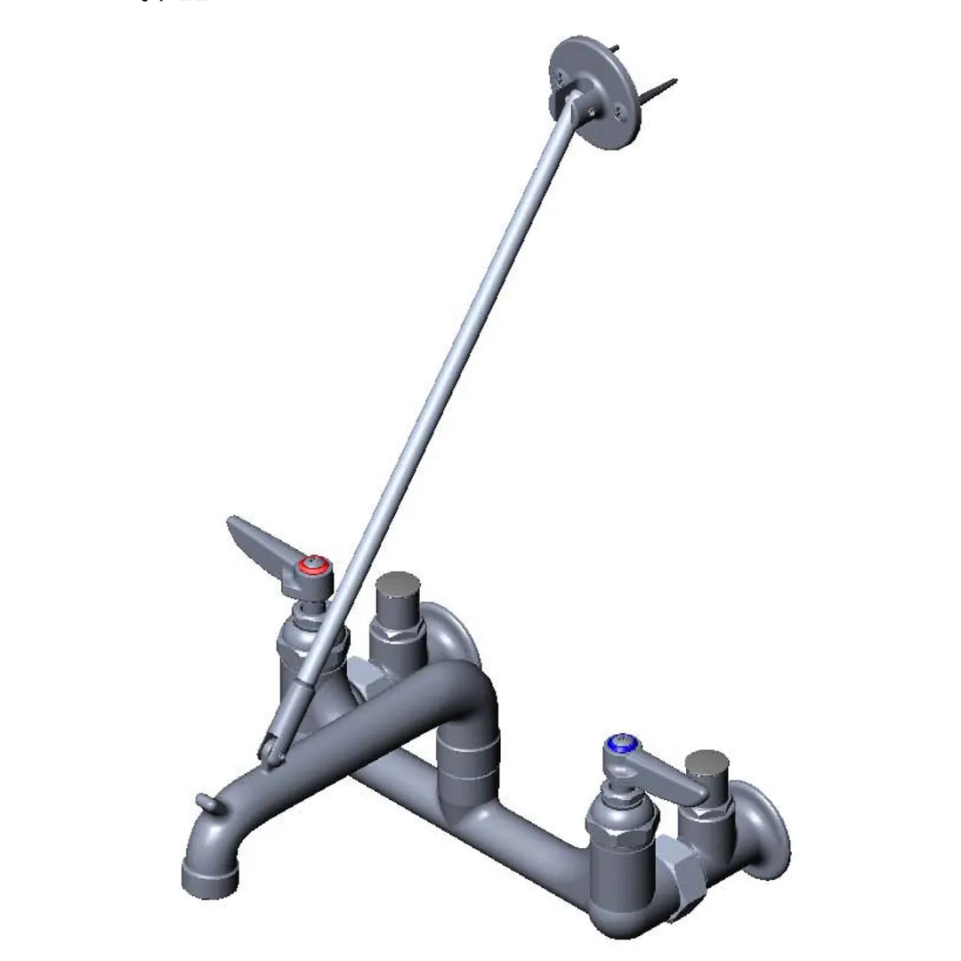 T&S Brass B-0661-POL Service Sink Faucet, 8" Centers