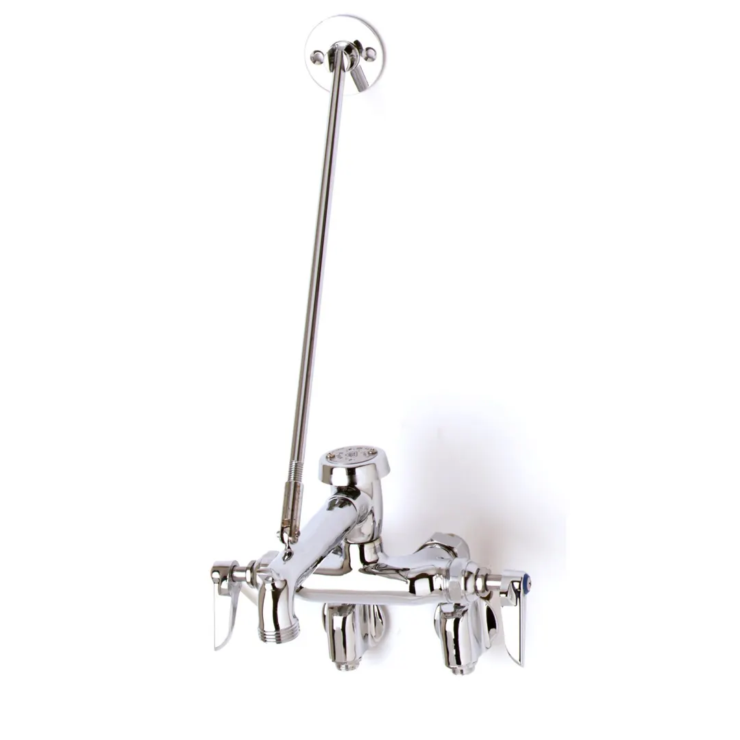 T&S Brass B-0667-POL Service Sink Faucet, 2-1/4" To 8-1/4" Adjustable Centers