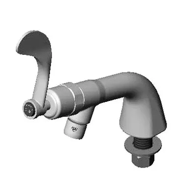 T&S Brass B-0805-01 Slow Self-Closing Faucet, Heavy Duty, 4" Wrist Action