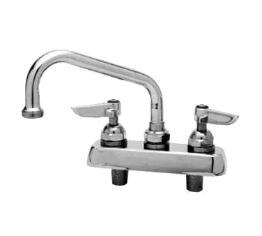 T&S Brass B-1100-M Faucet Workboard, 6" Swing Nozzle, Deck Mounted, Bronze Body