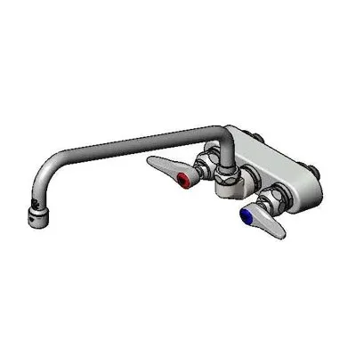 T&S Brass B-1108 Faucet, 12" Swing Nozzle, Back Mounted