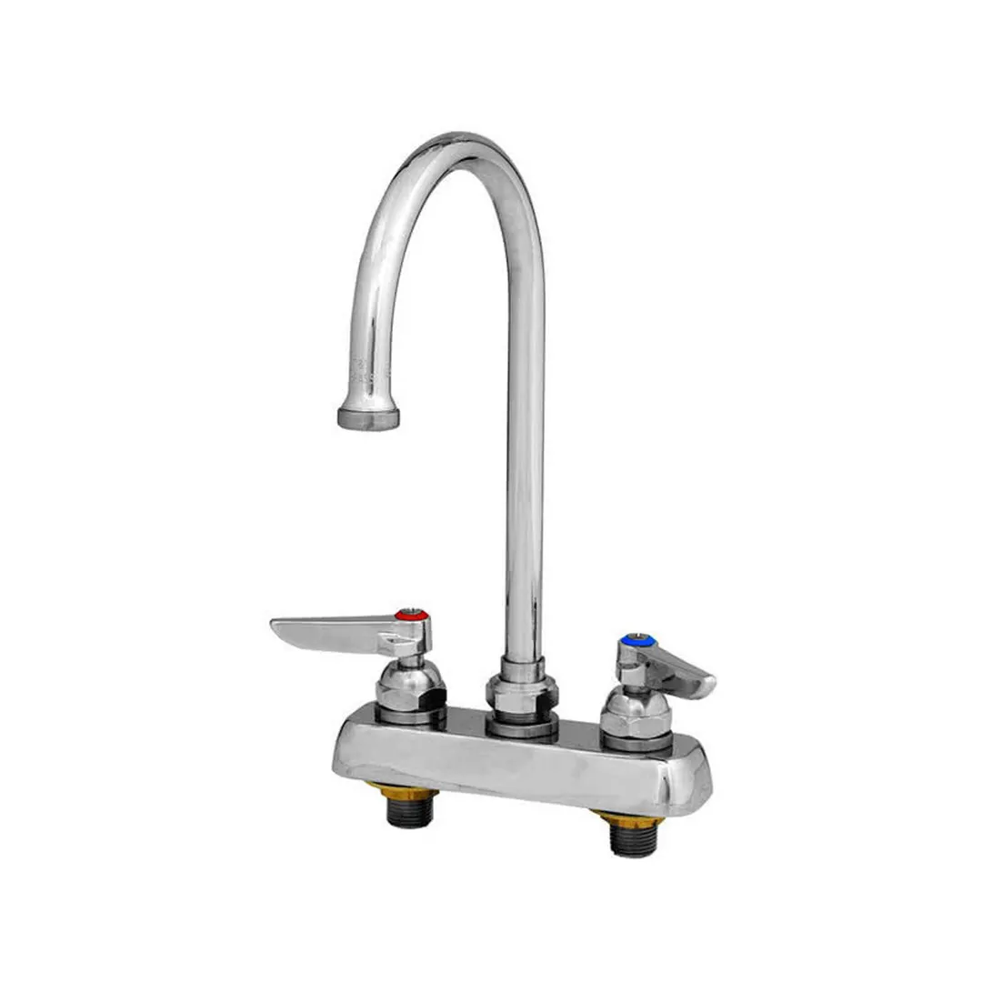 T&S Brass B-1110-132XF1CR Faucet Workboard, Swivel, Deck Mount, 10-1/8" Long