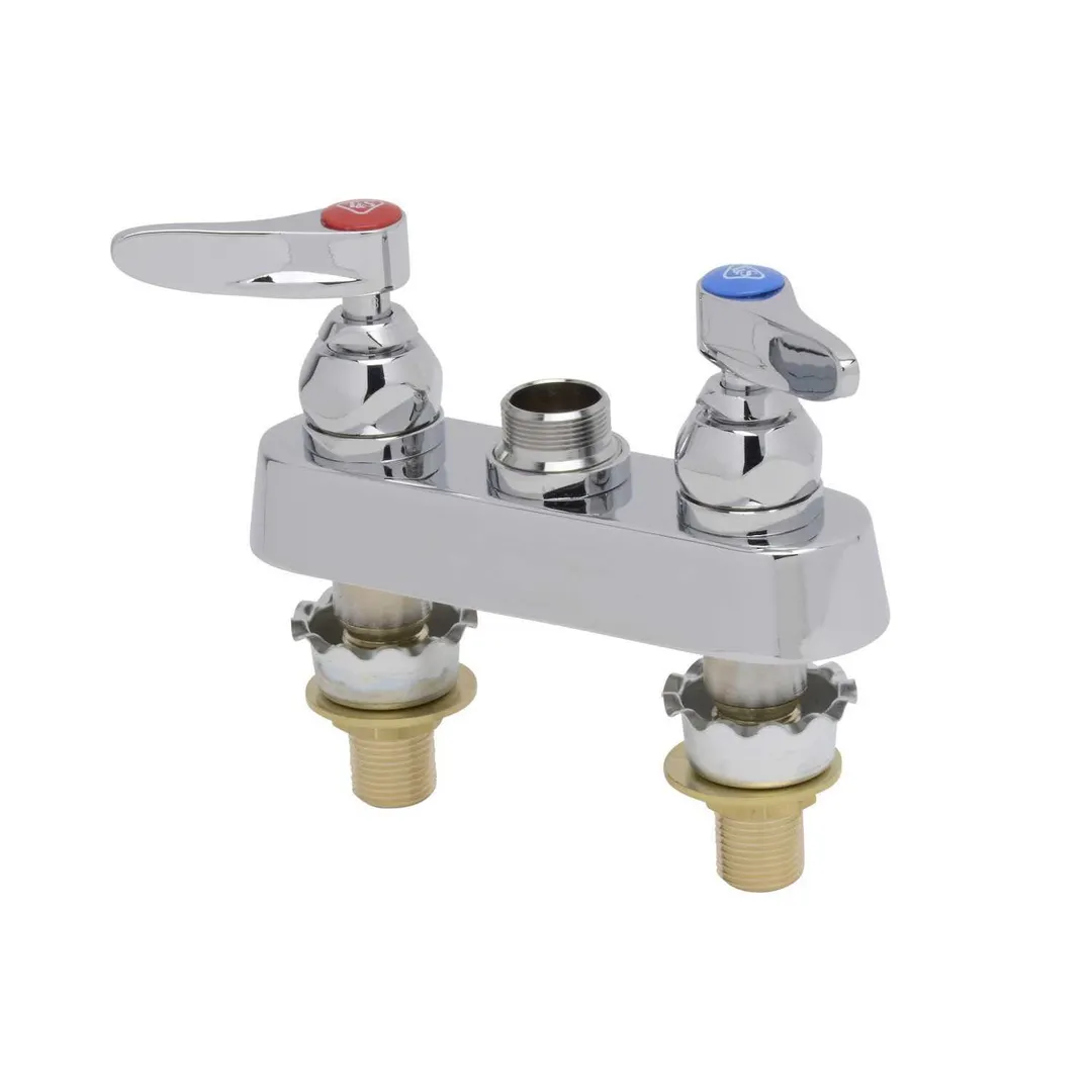 T&S Brass B-1110-XS-LNM Faucet Workboard, Deck Mount, 4" Centers, 2" Shank