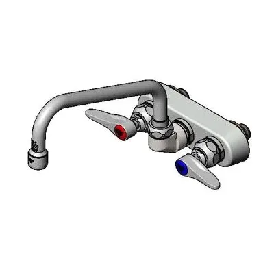 T&S Brass B-1116 Faucet, 8" Swing Nozzle, Splash Mounted