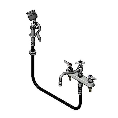 T&S Brass B-1152-092A-VB Faucet Workboard, Deck Mount, 8" Centers
