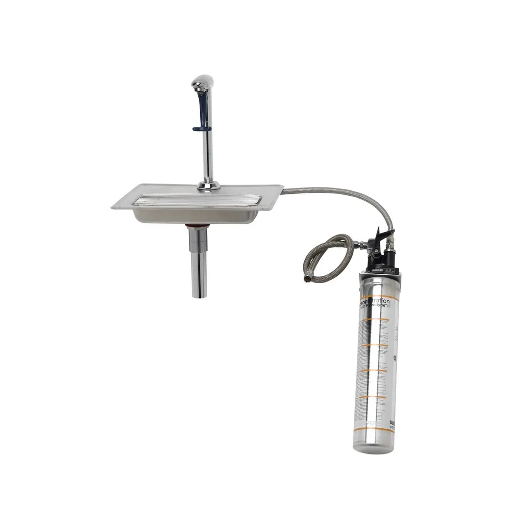 T&S Brass B-1230-WFK Water Station, with 8" Pedestal Glass Filler
