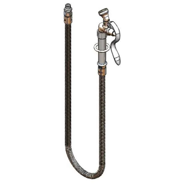 T&S Brass B-2137 Angle Spray Valve, 2.2 Gpm Rosespray Outlet
