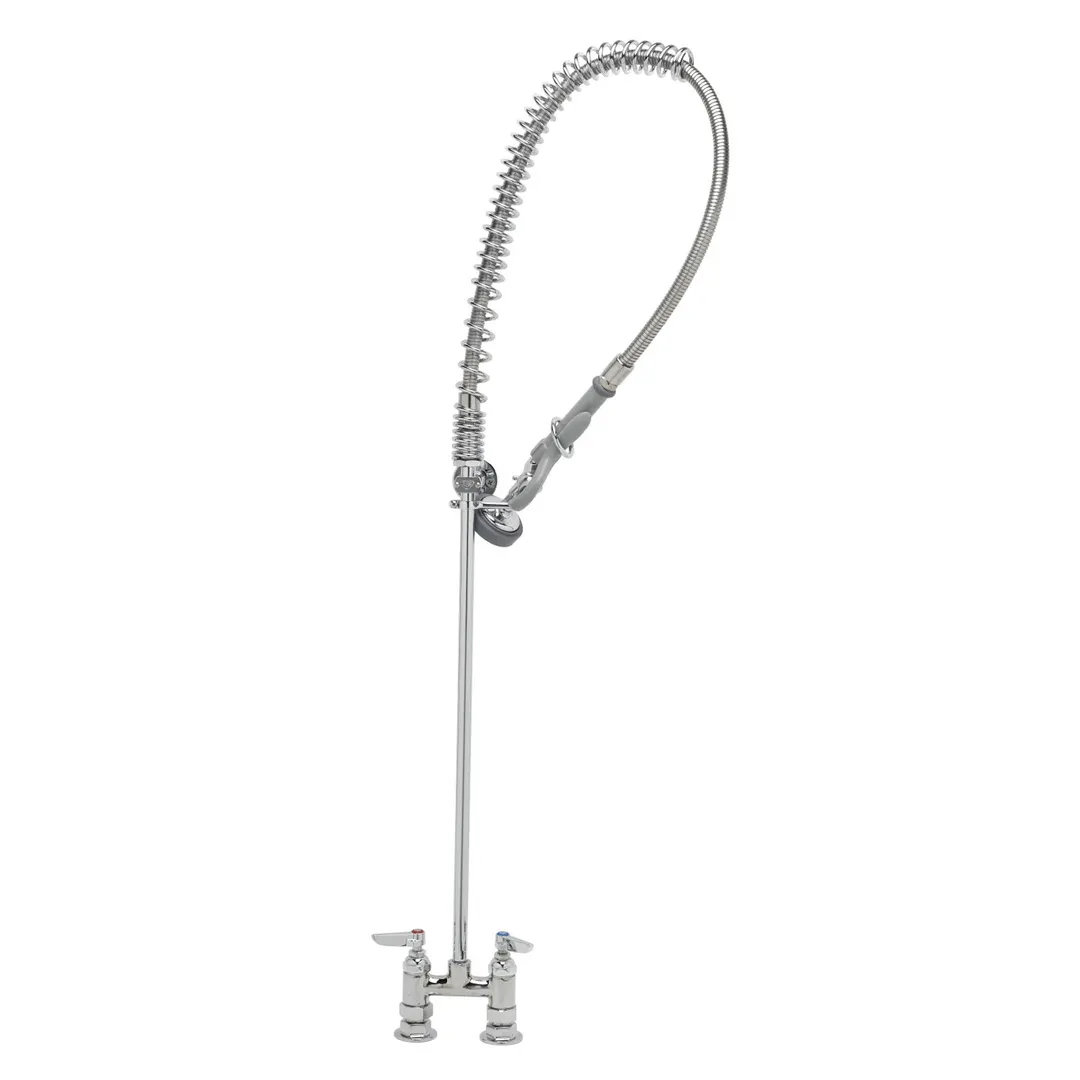 T&S Brass B-2290 Easyinstall Pre-Rinse Unit, Deck Mount Base, 4" Center